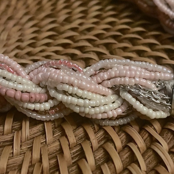 📿Stunning Vintage Micro Bead Multi Strand Braided Necklace - Picture 10 of 11